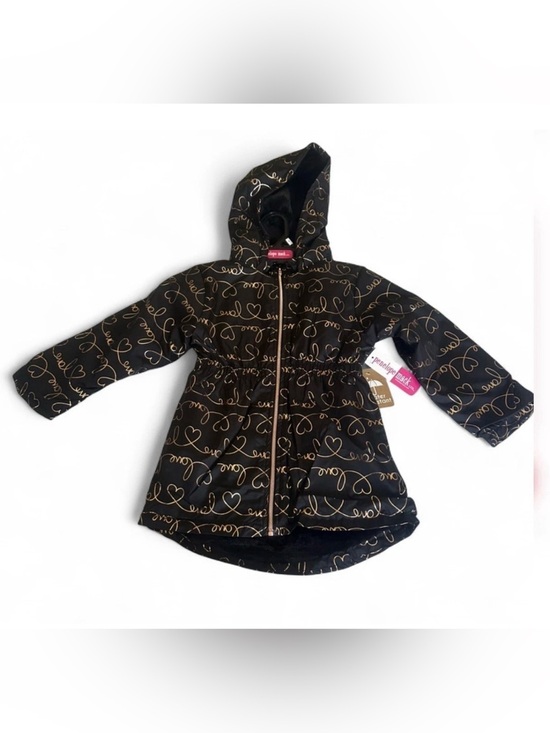 Penelope Mack Other - NWT Penelope Mack Girls Black Hooded Jacket with Gold Heart Script
